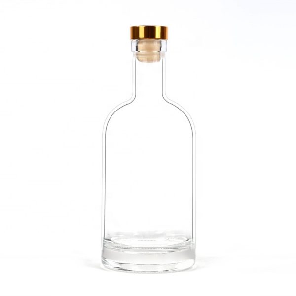 Round cork gin liquor glass bottle (4)
