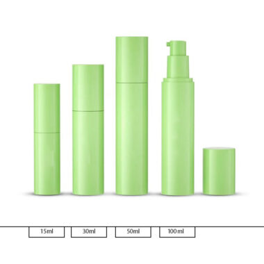 Green Blue Orange Airless Pump Bottle for Skin Care and Lotion