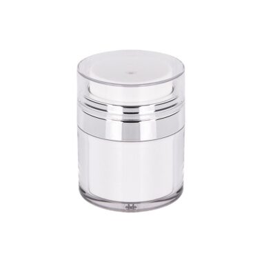 Acrylic 15ml 30ml Vacuum Cream Jar with Pump for Lotion Cosmetic Packaging