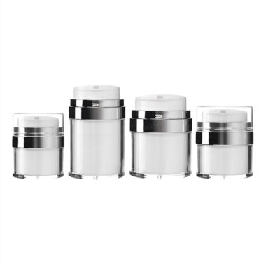 Acrylic 15ml 30ml Vacuum Cream Jar with Pump for Lotion Cosmetic Packaging