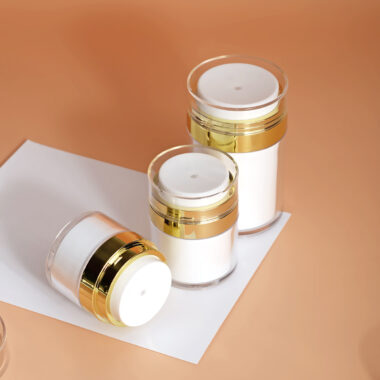 Acrylic 15ml 30ml Vacuum Cream Jar with Pump for Lotion Cosmetic Packaging