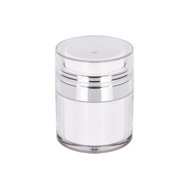 Acrylic 15ml 30ml Vacuum Cream Jar with Pump for Lotion Cosmetic Packaging