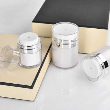 Acrylic 15ml 30ml Vacuum Cream Jar with Pump for Lotion Cosmetic Packaging