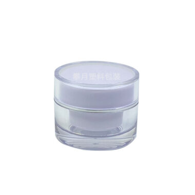 Acrylic Transparent Silver Edge Cream Jar 5g 30g for Cosmetic Packaging