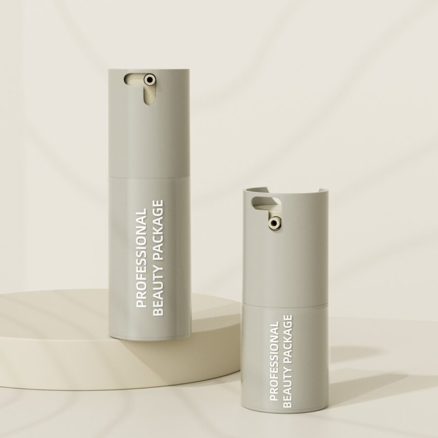 Small Capacity Cosmetic Airless Bottle 31mm Diameter Lotion Pump Bottle