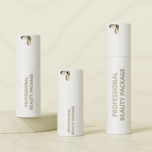 Small Capacity Cosmetic Airless Bottle 31mm Diameter Lotion Pump Bottle