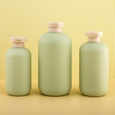 HDPE Cosmetic Plastic Bottle with Flip Top Cap for Shampoo & Lotion