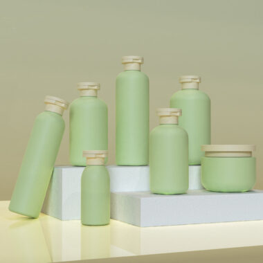 HDPE Cosmetic Plastic Bottle with Flip Top Cap for Shampoo & Lotion
