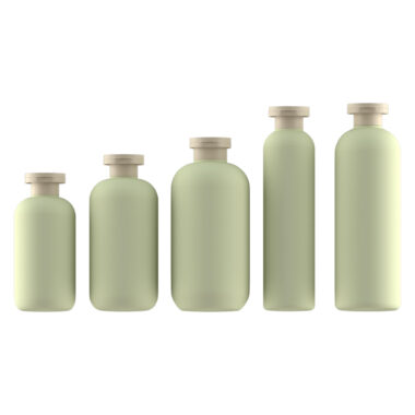 HDPE Cosmetic Plastic Bottle with Flip Top Cap for Shampoo & Lotion