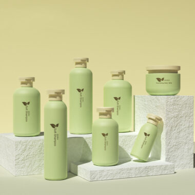 HDPE Cosmetic Plastic Bottle with Flip Top Cap for Shampoo & Lotion