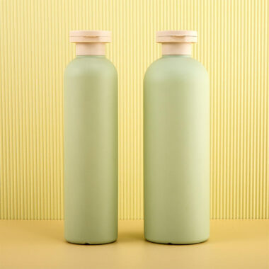 HDPE Cosmetic Plastic Bottle with Flip Top Cap for Shampoo & Lotion