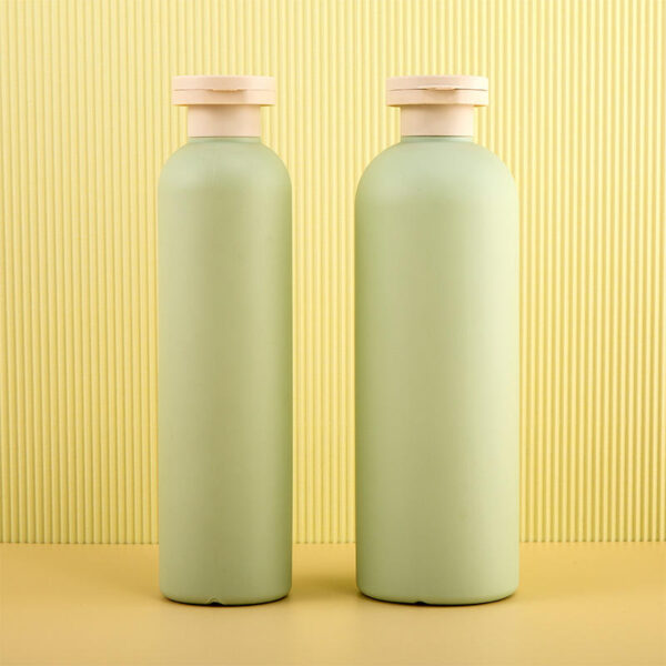 HDPE Cosmetic Plastic Bottle with Flip Top Cap for Shampoo & Lotion