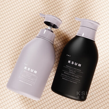 Custom Logo 500ml PE White Shower Gel Lotion Bottle with Screen Printing