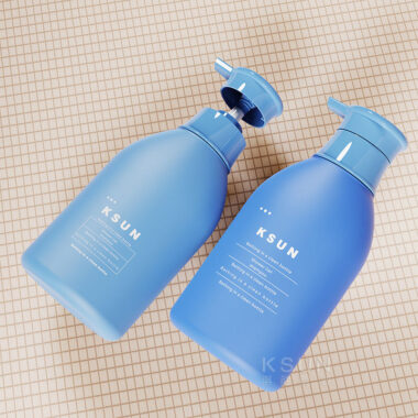 Custom Logo 500ml PE White Shower Gel Lotion Bottle with Screen Printing