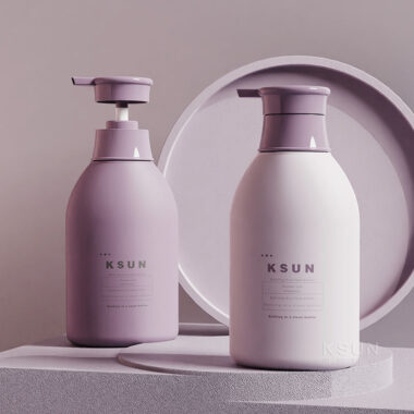 Custom Logo 500ml PE White Shower Gel Lotion Bottle with Screen Printing