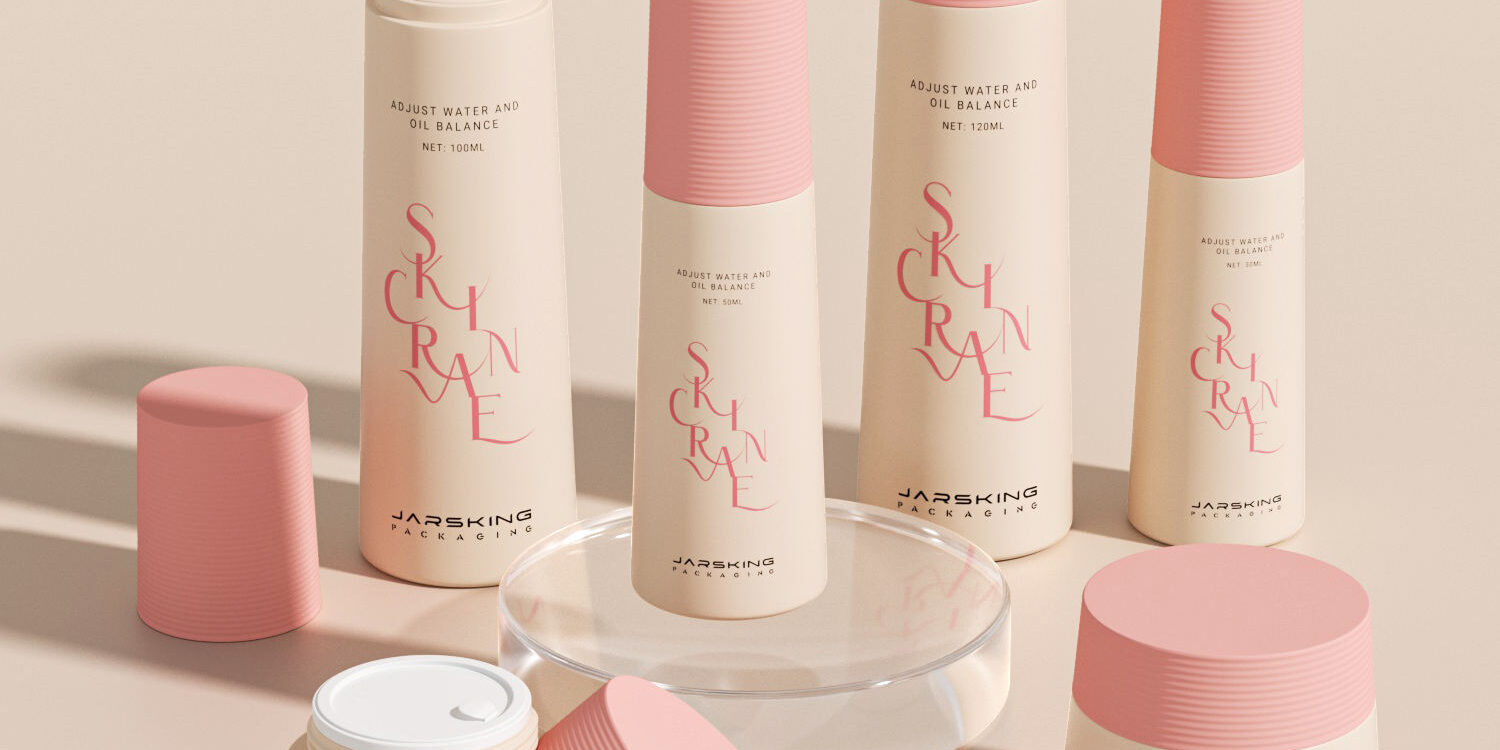 Frosted Round Cosmetic Bottle Set PET Plastic Essence Toner Lotion Serum Bottle with Pump for Skincare (2) Frosted Round PET Cosmetic Bottles Set 30ml 50ml 100ml 120ml with Pump for Lotion and Serum