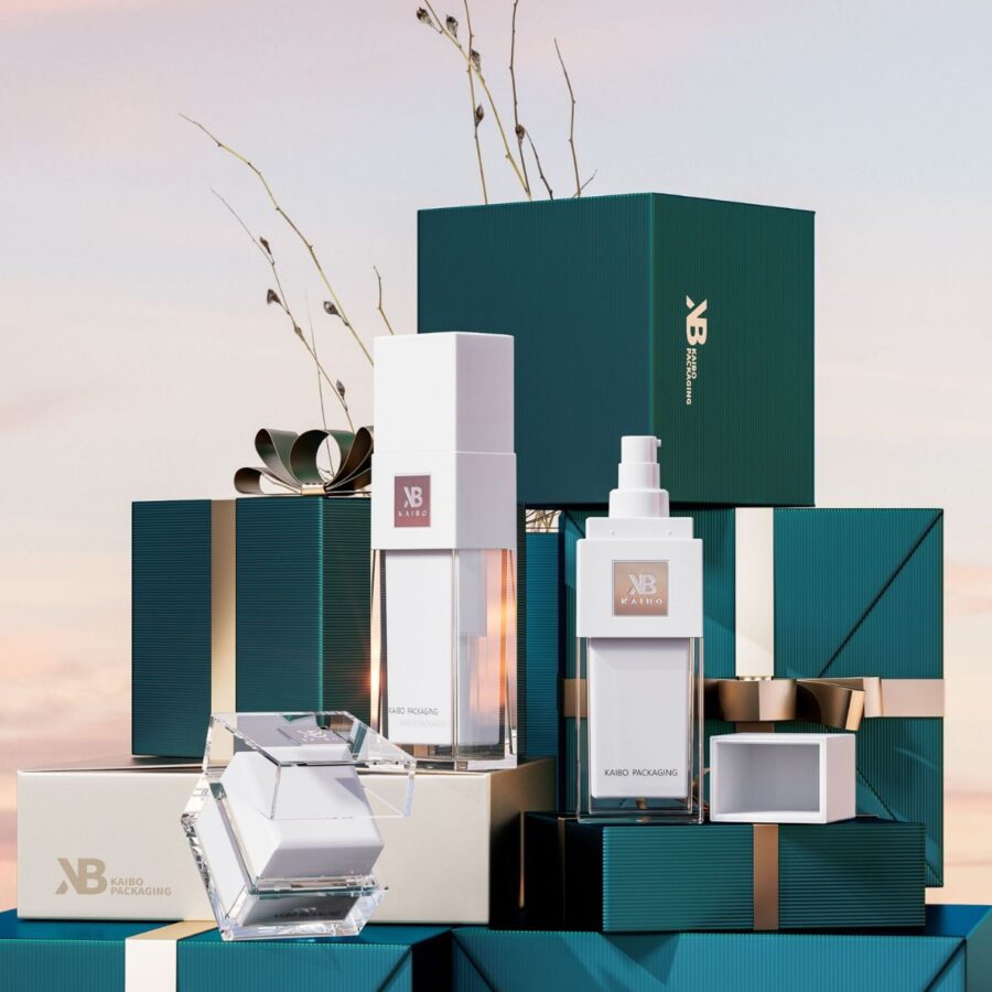 Ginza Korean Style Acrylic Cosmetic Set Bottles 120ml 150ml for Lotion and Cream Packaging