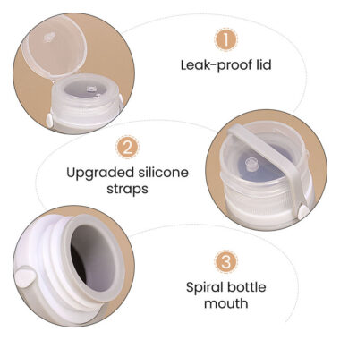 90ML Portable Reusable Silicone Travel Shampoo Bottle for Easy Dispensing