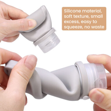 90ML Portable Reusable Silicone Travel Shampoo Bottle for Easy Dispensing