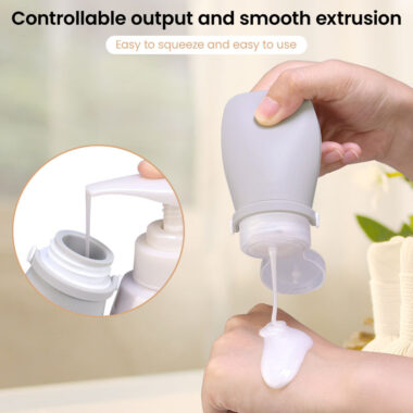 90ML Portable Reusable Silicone Travel Shampoo Bottle for Easy Dispensing