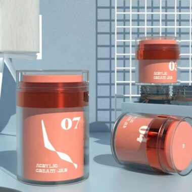 Portable Airless Jar for Face Cream, Luxury Skincare Packaging Bottle