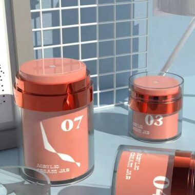 Portable Airless Jar for Face Cream, Luxury Skincare Packaging Bottle