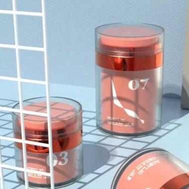 Portable Airless Jar for Face Cream, Luxury Skincare Packaging Bottle